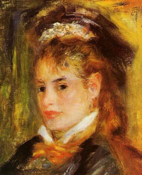 Pierre Auguste Renoir : Portrait of a Young Woman